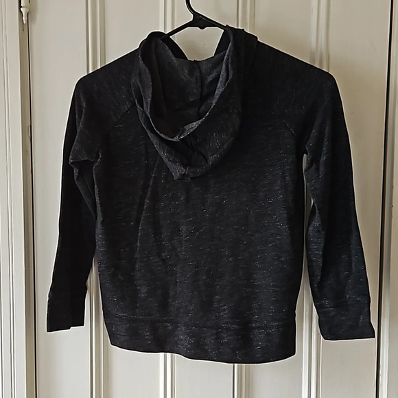 Old Navy Lightweight Dark Gray Girls 8 Zip-up Sweatshirt - Picture 5 of 5